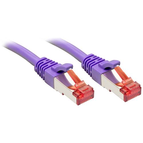 LINDY 47830 RJ45 Netzwerkkabel, Patchkabel CAT 6 S/FTP 20.00 m Violett 1 St.