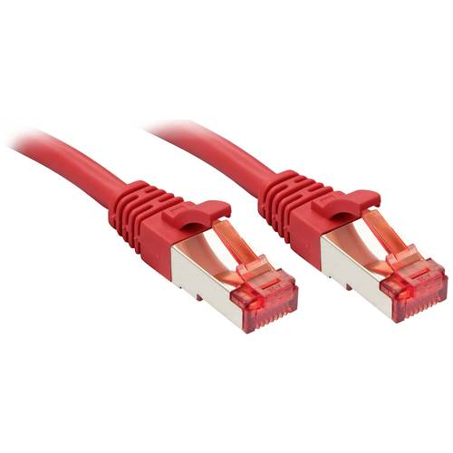 LINDY 47733 RJ45 Netzwerkkabel, Patchkabel CAT 6 S/FTP 1.50 m Rot 1 St.