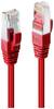 LINDY 45621 RJ45 Patchkabel CAT 6 S/FTP 0.50 m Rot doppelt geschirmt 1 St.