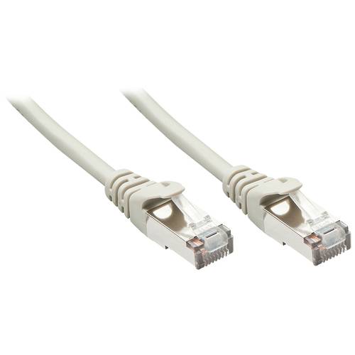 LINDY 48347 RJ45 Netzwerkkabel, Patchkabel CAT 5e F/UTP 10.00 m Grau 1 St.