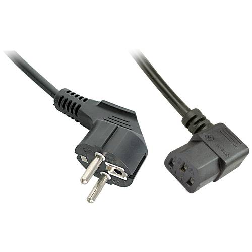 Lindy 30309 5m abgewinkeltes IEC-Netzkabel
