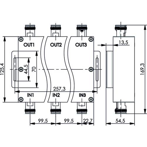 Telegärtner 100025429 100025429 4.3-10 Hybrid-Koppler 1 St.