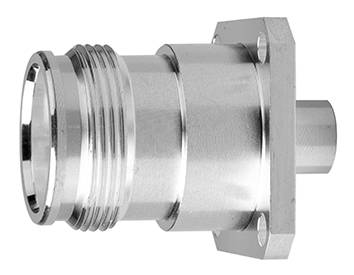 Telegärtner J01441A0006 4.3-10 Einbaubuchse mit Flansch für UT-250, Lötanschluss