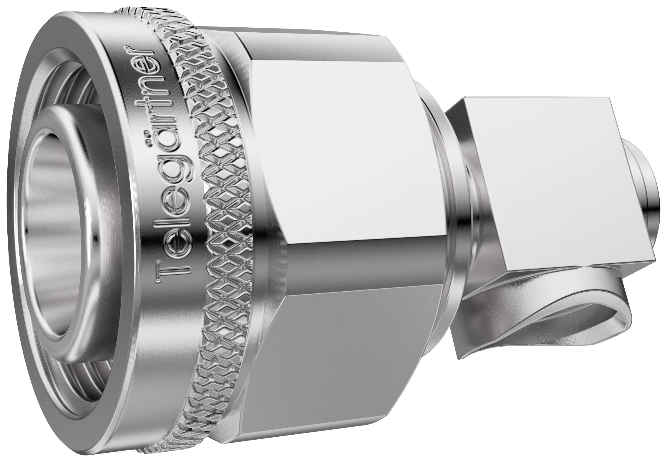 Telegärtner J01460A0009 2.2-5 Kabelwinkelstecker für UT-250 Lötanschluss, Screw Typ