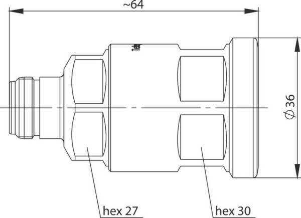 Telegärtner 100024032 100024032 N-Steckverbinder Kupplung, gerade 50 Ω 1 St.