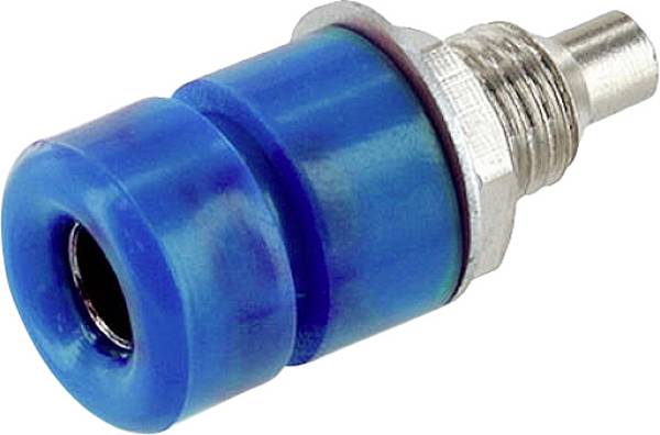 econ connect TB40BL Laborbuchse Buchse, Einbau Stift-Ø: 4 mm Blau 1 St. Bulk