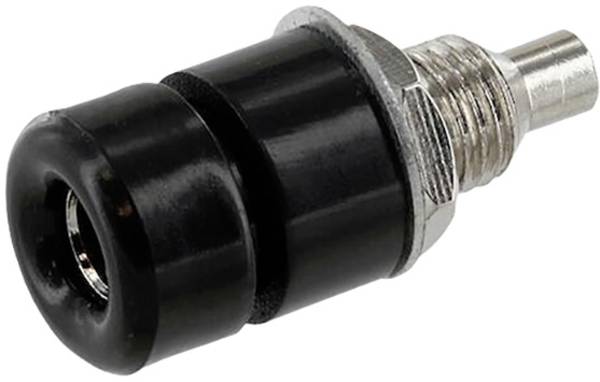 econ connect TB40SW Laborbuchse Buchse, Einbau Stift-Ø: 4 mm Schwarz 1 St. Bulk
