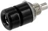 econ connect TB40SW Laborbuchse Buchse, Einbau Stift-Ø: 4 mm Schwarz 1 St. Bulk