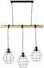Brilliant Ottawa 99606/76 Pendelleuchte E27 Holz (matt), Schwarz