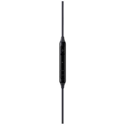 Das Bild zeigt eine schwarze Kabel-Fernbedienung mit einem Schalter und einem Knopf.