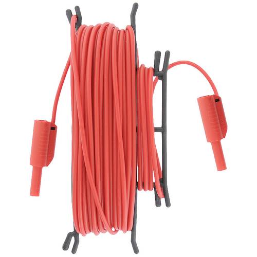 Thumbnail - Metrel A 1640 Sicherheits-Messleitung Bananenstecker 4 mm Bananenstecker 4 mm 20 m Rot 1 St.
