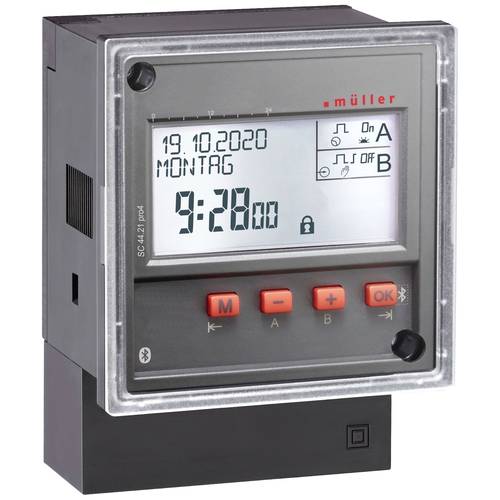 Müller SC 44.21 pro4 24V ACDC Hutschienen-Zeitschaltuhr digital 230 V 4000 W