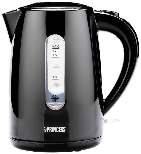Princess 236017 Wasserkocher Schwarz Fassungsvermögen: 1.7 l