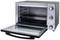 Ein geöffneter elektrischer Ofen mit Heizfunktionen und Temperatureinstellungen. Ideal für Backen und Grillen in der Küche.