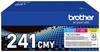 Brother Toner TN-241CMY Original 3er-Pack Cyan, Magenta, Gelb 1400 Seiten TN241CMY