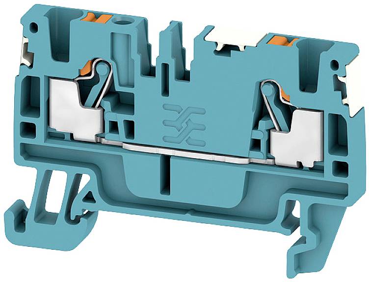 Weidmüller 2674700000 Durchgangsreihenklemme Push-In-Klemme, Steckanschluss Blau 100 St.