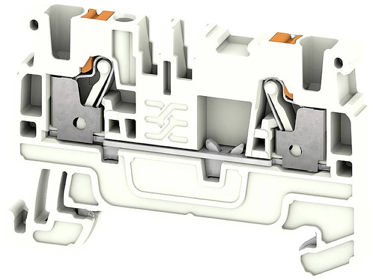 Weidmüller 2690460000 Schutzleiterklemme Push-In-Klemme, Steckanschluss Weiß 50 St.