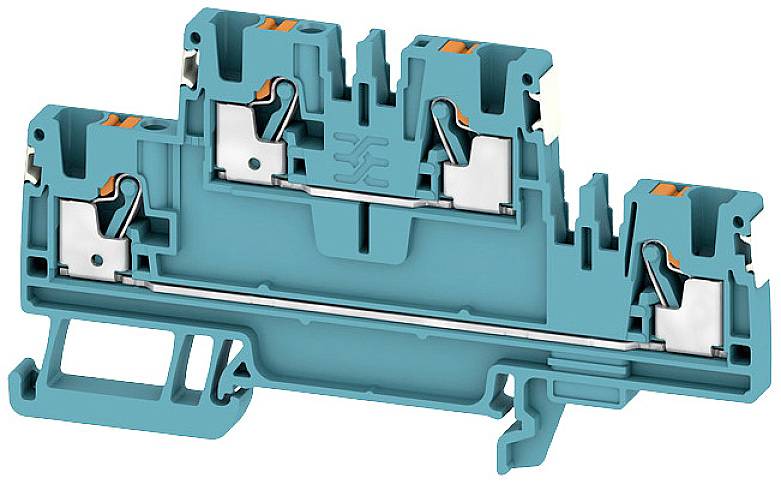 Weidmüller 2675120000 Durchgangsreihenklemme Push-In-Klemme, Steckanschluss Blau 50 St.