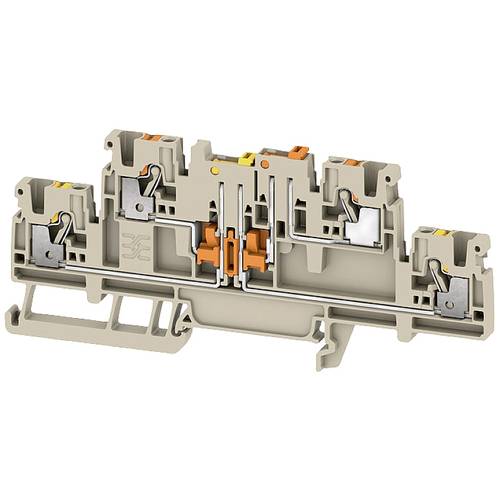 Weidmüller 2744110000 Messertrennklemme Push-In-Klemme, Steckanschluss Dunkelbeige 50 St.