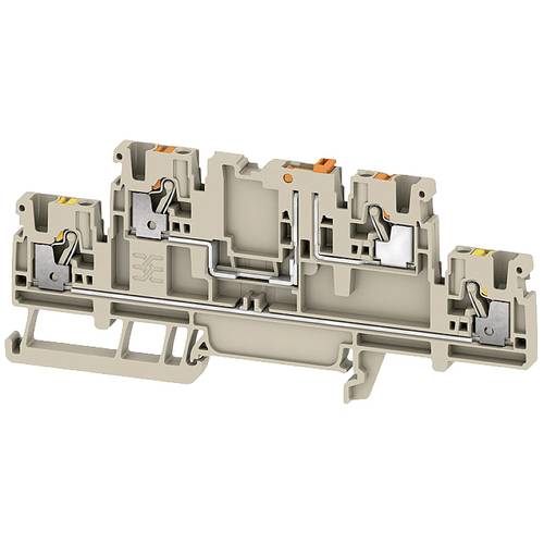 Weidmüller 2744130000 Messertrennklemme Push-In-Klemme, Steckanschluss Dunkelbeige 50 St.