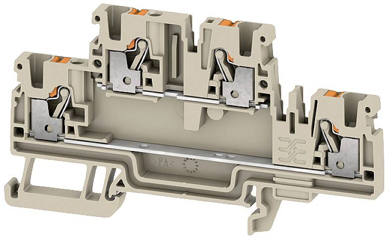 Weidmüller 2704330000 Bauelementreihenklemme Push-In-Klemme Beige 50 St.