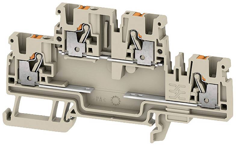 Weidmüller 2704360000 Bauelementreihenklemme Push-In-Klemme Beige 50 St.