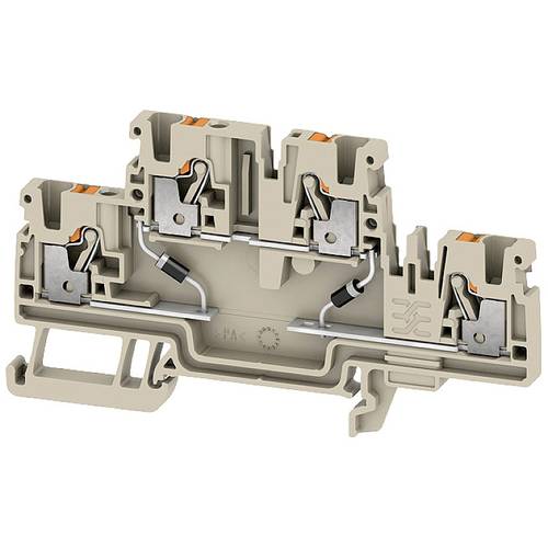 Thumbnail - Weidmüller 2704390000 Bauelementreihenklemme Push-In-Klemme Beige 50 St.