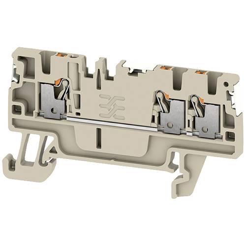 Weidmüller 2674630000 Durchgangsreihenklemme Push-In-Klemme, Steckanschluss Dunkelbeige 50 St.