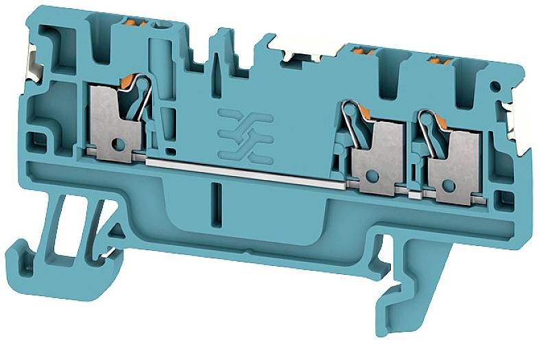 Weidmüller 2674640000 Durchgangsreihenklemme Push-In-Klemme, Steckanschluss Blau 50 St.
