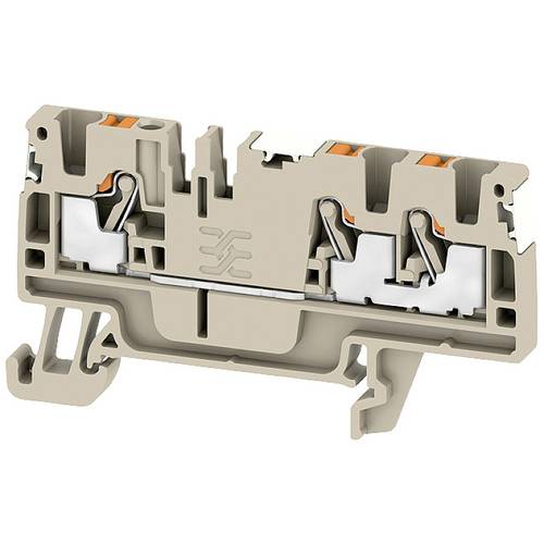 Weidmüller 2674720000 Durchgangsreihenklemme Push-In-Klemme, Steckanschluss Dunkelbeige 100 St.