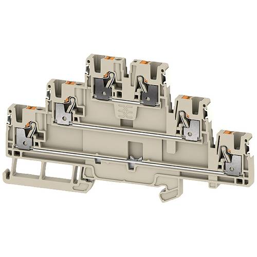 Weidmüller 2771890000 Mehrstockklemme Push-In-Klemme, Steckanschluss Dunkelbeige 50 St.