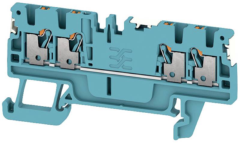 Weidmüller 2674670000 Durchgangsreihenklemme Push-In-Klemme, Steckanschluss Blau 100 St.