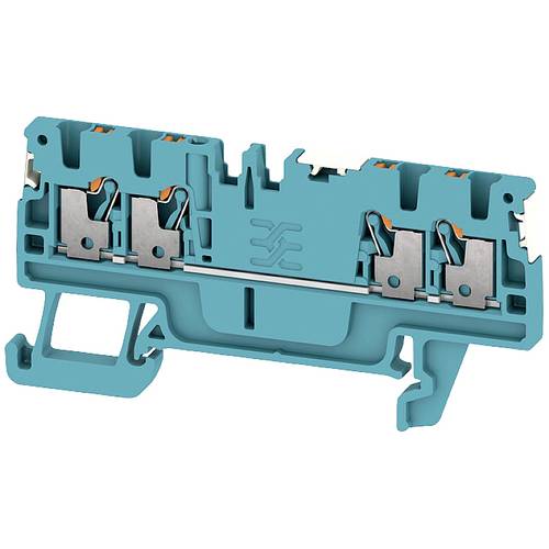 Weidmüller 2674670000 Durchgangsreihenklemme Push-In-Klemme, Steckanschluss Blau 100 St.