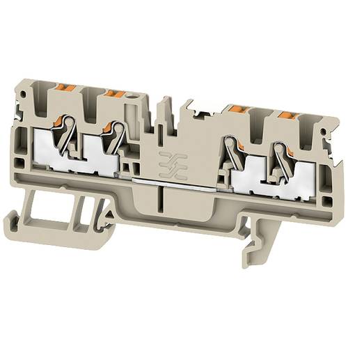 Weidmüller 2674750000 Durchgangsreihenklemme Push-In-Klemme, Steckanschluss Dunkelbeige 100 St.