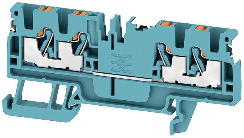 Weidmüller 2674760000 Durchgangsreihenklemme Push-In-Klemme, Steckanschluss Blau 100 St.