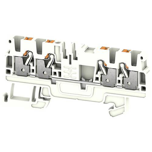 Weidmüller 2690470000 Schutzleiterklemme Push-In-Klemme, Steckanschluss Weiß 50 St.