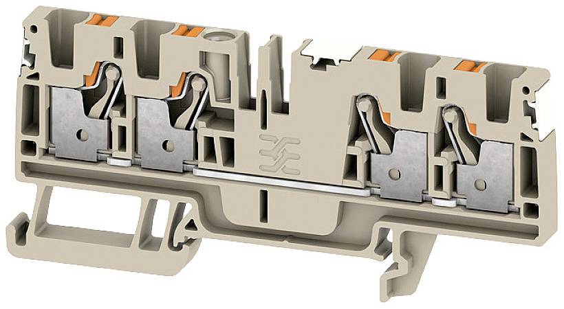 Weidmüller 2674840000 Durchgangsreihenklemme Push-In-Klemme, Steckanschluss Dunkelbeige 50 St.