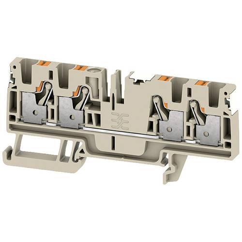 Weidmüller 2674840000 Durchgangsreihenklemme Push-In-Klemme, Steckanschluss Dunkelbeige 50 St.