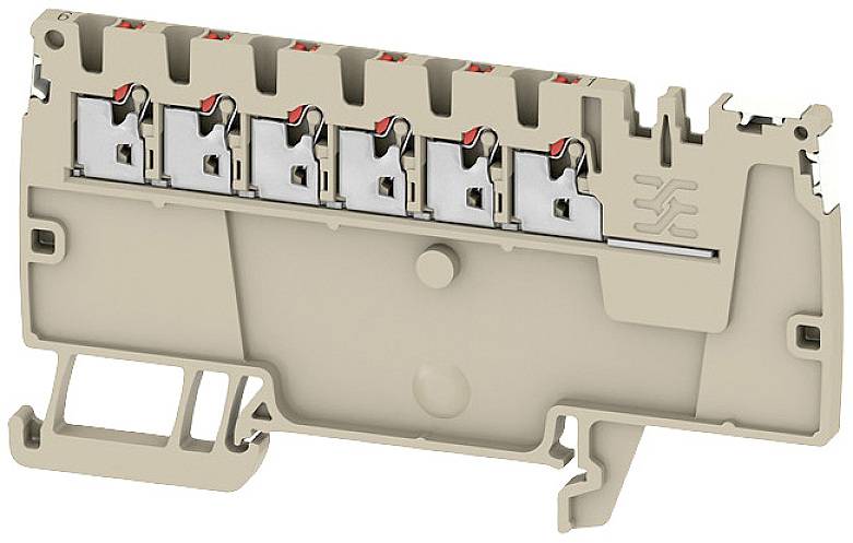 Weidmüller 2675340000 Verteiler-Reihenklemme Push-In-Klemme, Steckanschluss Dunkelbeige 50 St.