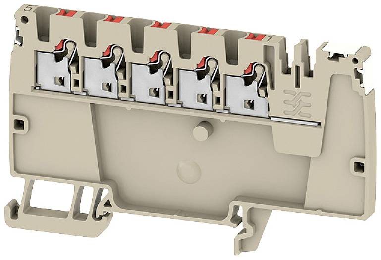 Weidmüller 2675460000 Verteiler-Reihenklemme Push-In-Klemme, Steckanschluss Dunkelbeige 50 St.