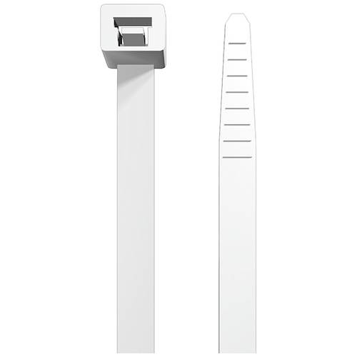 Thumbnail - Weidmüller 2659500000 CB-VT 140/3.6 HF/V0 WT Kabelbinder 140 mm 3.5 mm Weiß 100 St.