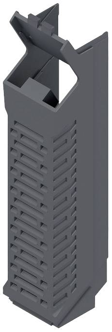 Weidmüller CH20M22 S PSCSC GGY 2019 Hutschienen-Gehäuse Seitenteil geschlossen, mit Lüftungsschlitze, für Hutschienenmon...