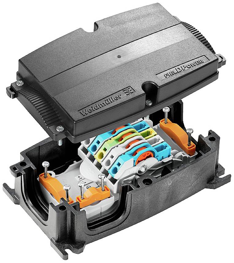 Weidmüller 1440920000 FP BOX DC Verteiler-Box flexibel: 2.5-6 mm² starr: -6 mm² 1 St. Schwarz