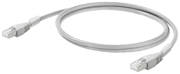 Weidmüller 2661950050 RJ45 Netzwerkkabel, Patchkabel CAT 6a S/FTP 0.50 m Grau 1 St.
