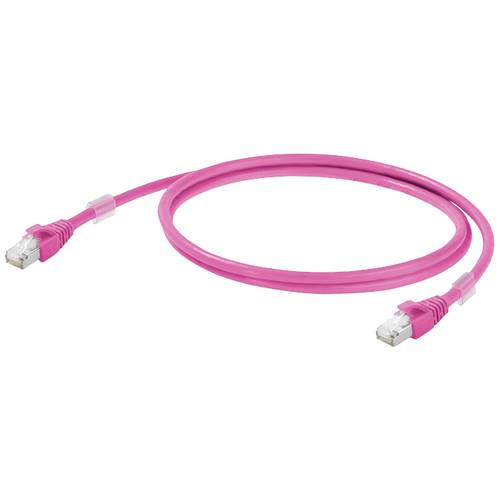 Thumbnail - Weidmüller 1201270005 RJ45 Netzwerkkabel, Patchkabel CAT 6a S/FTP 0.50 m Magenta 1 St.