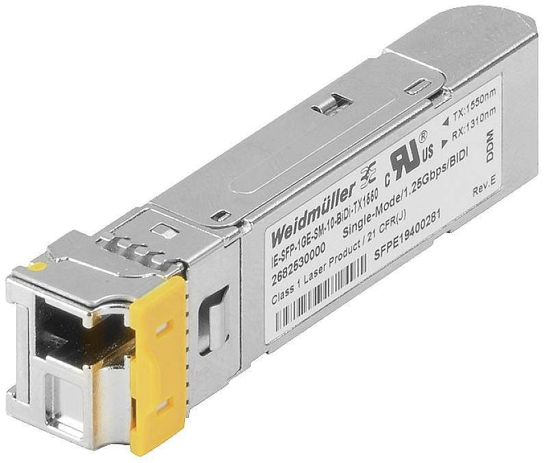 Weidmüller 2682520000 IE-SFP-1GE-SM-10-BIDI-TX1310 SFP+ Transceiver-Modul 1000 MBit/s 10 km Modultyp LC