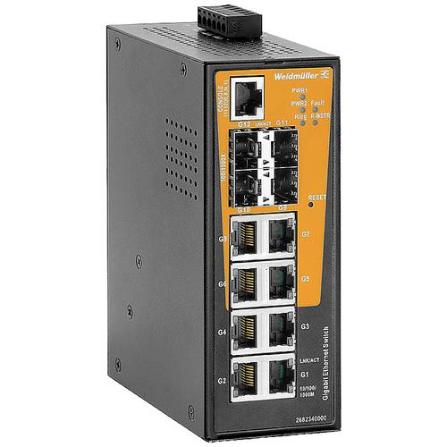 Thumbnail - Weidmüller IE-SW-AL12M-8GT-4GESFP Industrial Ethernet Switch 10 / 100 / 1000 MBit/s
