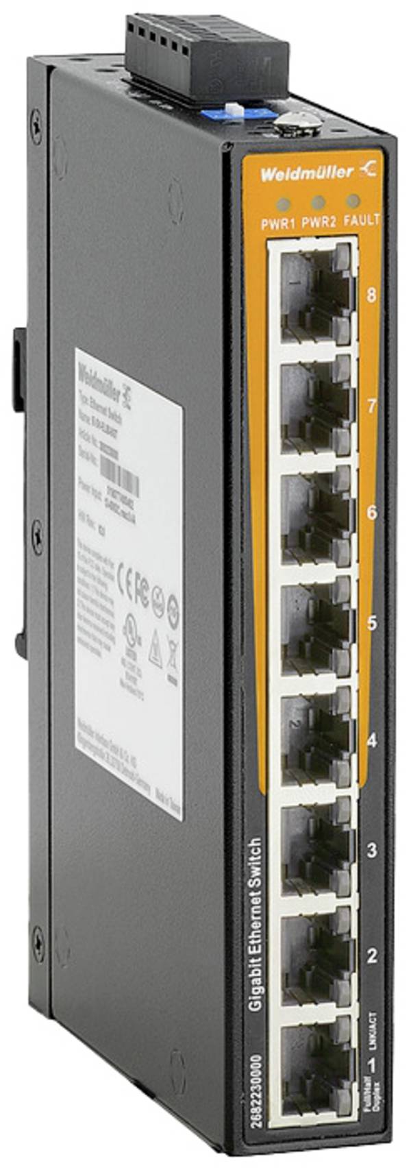 Weidmüller 2682230000 IE-SW-EL08-8GT Industrial Ethernet Switch 10 / 100 / 1000 MBit/s