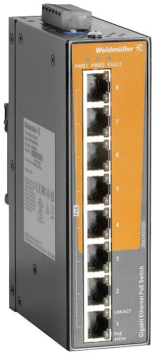 WEIDMÜLLER IE-SW-EL08-8GTPOE Netzwerk Switch Ethernet 2682400000