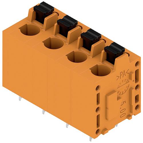 Weidmüller 2774560000 Federkraftklemmblock 2.5 mm² Polzahl 4 Orange 50 St.